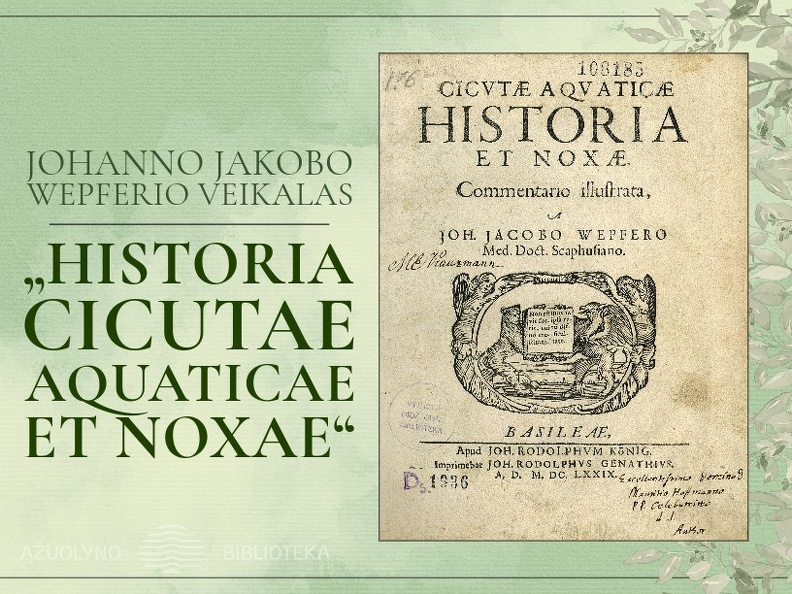 Cicutae aquaticae historia et noxae