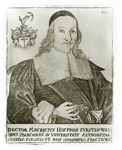 Doktor Mauritius Hoffmann in universitate Altdorfine Profess