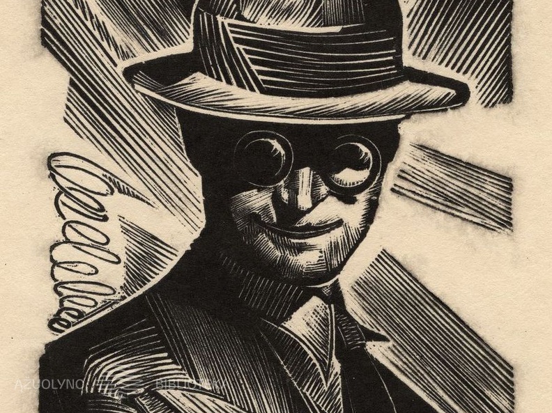 Dailininko Adomo Galdiko portretas. Autorius dail. Paulius Augius.