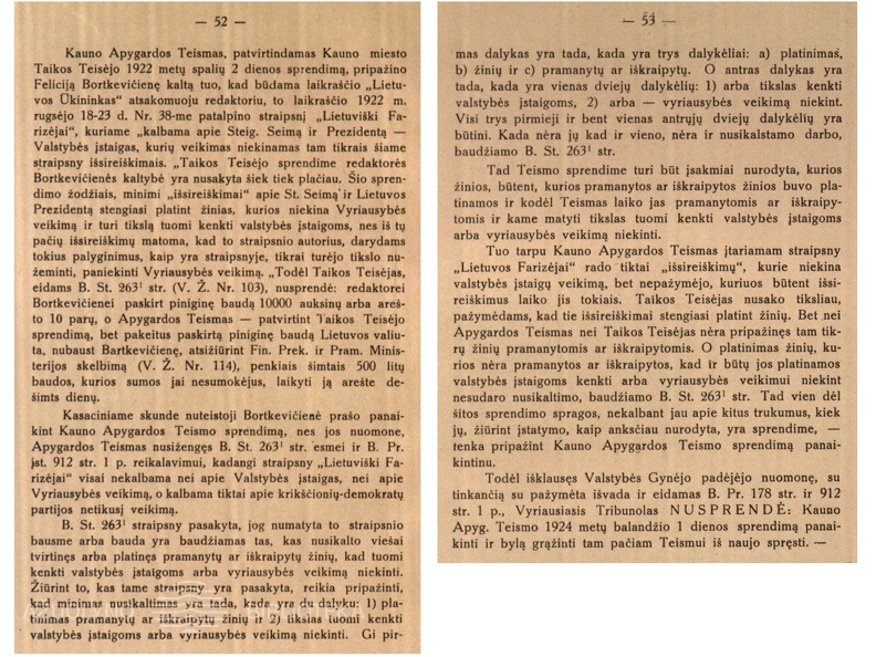 Felicijos Bortkevičienės kasacijos skundas prieš Kauno apygardos teismo