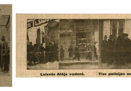 F. Bortkevičienė kalėjiman. Ties „L. Žinių“ Redakcija; Laisvės Alėja vedant