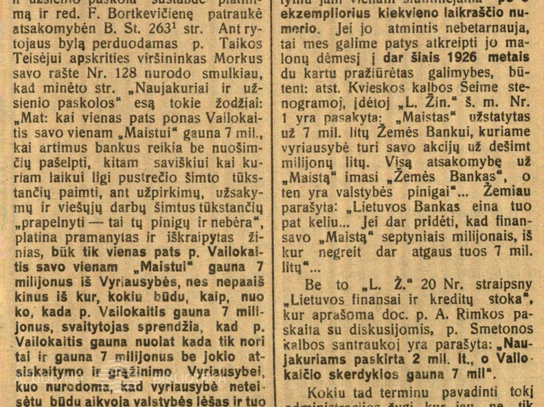„Lietuvos žinios“ konfiskuotos dėl kunigo Vailokaičio skerdyklos: