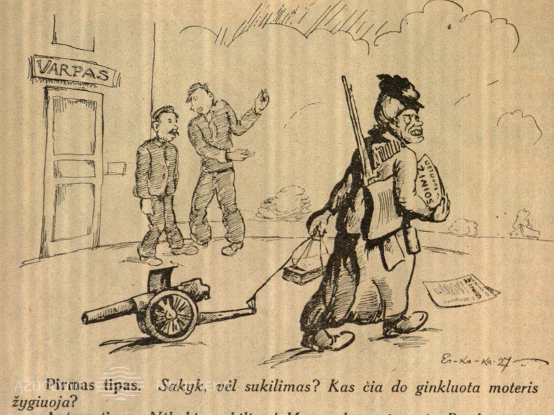„Lietuvos Žinių“ platinimo mėnesis: [F. Bortkevičienės karikatūra