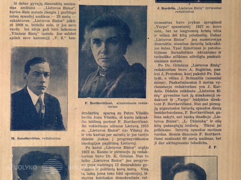 Mūsų spauda antrojo šimtmečio angoj: „Lietuvos žinios“