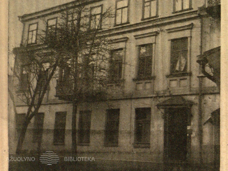 Šiuose namuose Laisvės alėja 60: [dabar Laisvės al. 84] po did. karo įsikūrė „Lietuvos žinios“