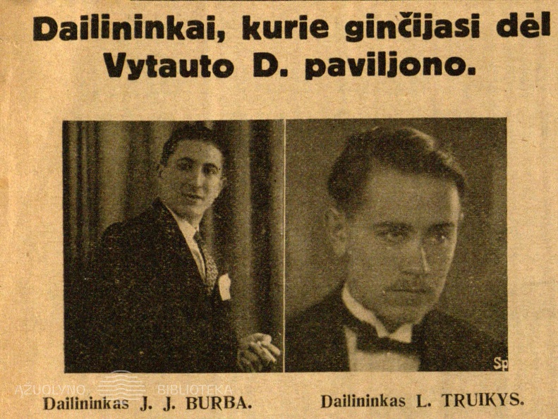 Dailininkai, kurie ginčijasi dėl Vytauto D. paviljono