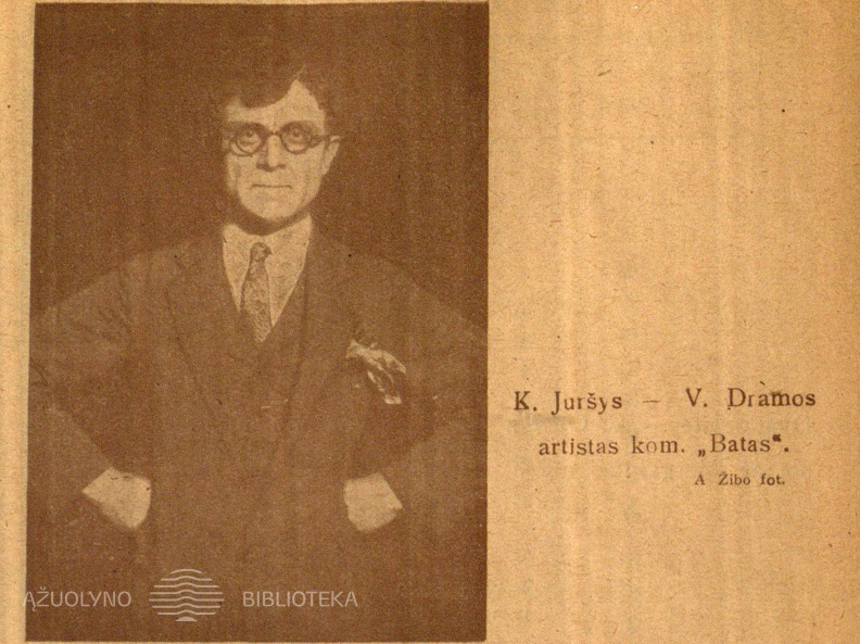 K. Juršys – V. Dramos artistas kom. „Batas“: A. Žibo fot.