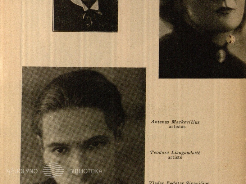 Antanas Mackevičius, artistas, Teodora Liaugaudaitė,