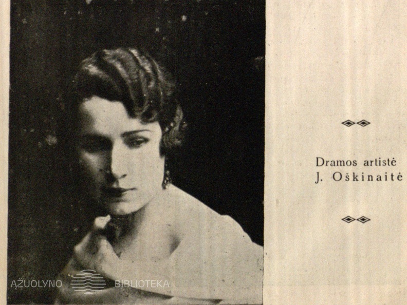 Dramos artistė J. Oškinaitė // 7 meno dienos