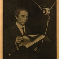 P. Vaičiūnas skaito per radio: A. Jurgelionio foto 