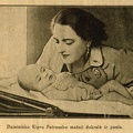 Dainininko Kipro Petrausko mažoji dukrelė ir ponia: