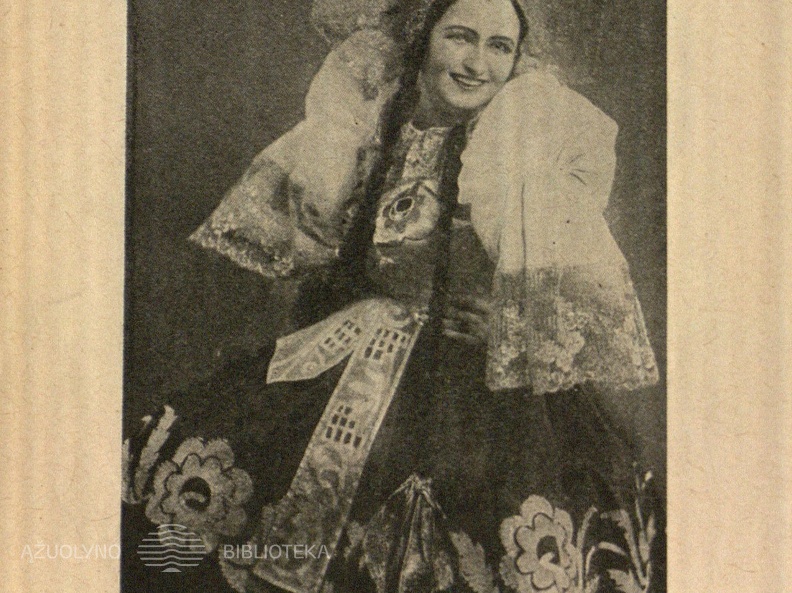 A. Dambrauskaitė, Parduotojoj nuotakoj: [nuotr.