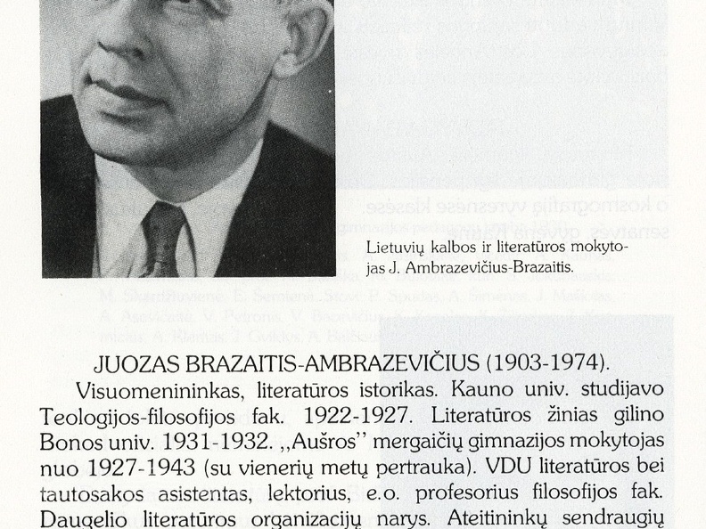 Juozas Brazaitis-Ambrazevičius: [trumpa biogr. 