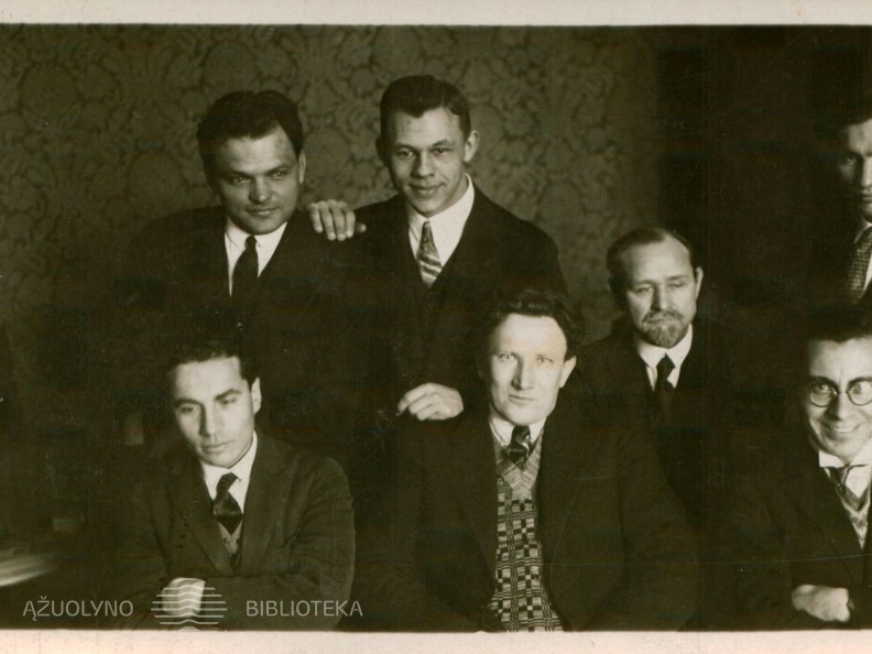 Laikraščio „Lietuva“ darbuotojai. Juozas Ambrazevičius