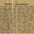 Pradžia ir perspektyvos / J. Ambrazevičius,