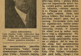 Pradžia ir perspektyvos / J. Ambrazevičius,