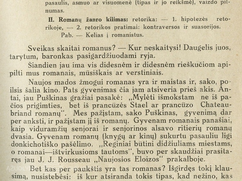 Kaip romaną sukūrę ... mokiniai (Iš romano charakteristikos ir jo likimo teorijų)