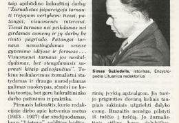 Juozas Brazaitis – žurnalistas / Simas Sužiedėlis // Į laisvę