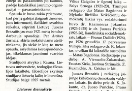 Prof. Juozas Brazaitis prie redaktoriaus stalo