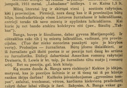 Alfredas Banga. Gyvenimo kryžkely: [rec.] / J. Brazaitis