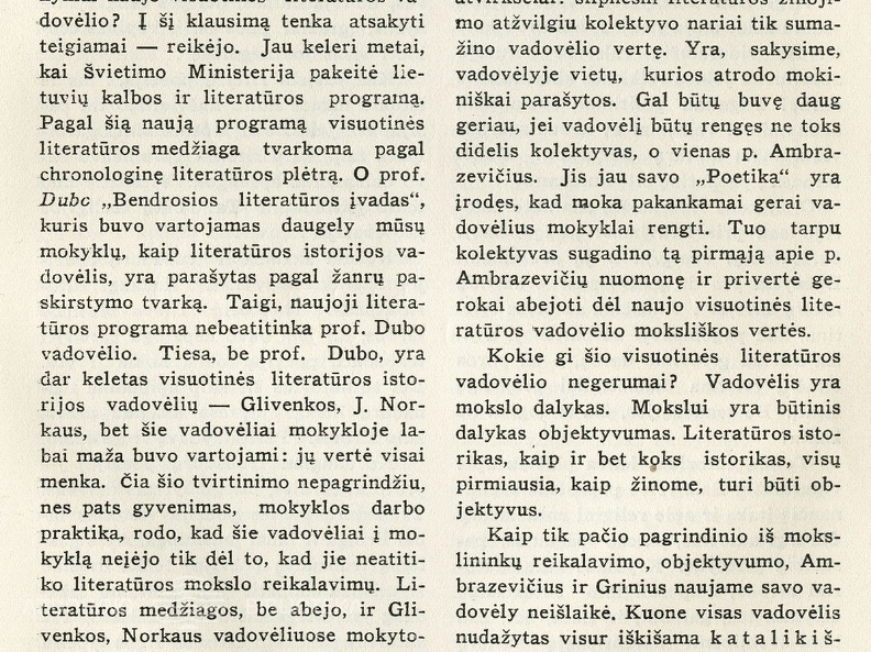 Visuotinės literatūros istorijos reikalu: [rec.] / St. Povilavičius. 