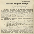 Maironio religinė poezija / J. Ambrazevičius