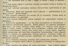 Tautosakos literatūrinis perdirbimas ir sekimas 