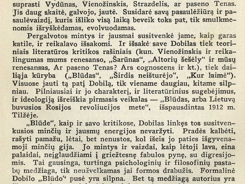 Dobilas: Tarp rašytojo ir filosofo / J. Ambrazevičius