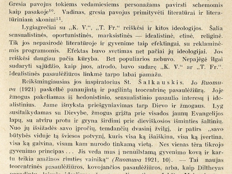Naujosios lietuvių literatūros idėjinės ir forminės linkmės