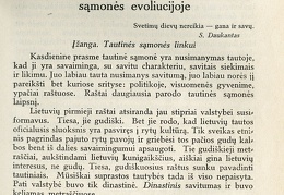 Simonas Daukantas lietuvių tautinės sąmonės evoliucijoje