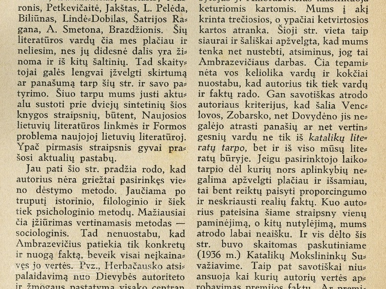 Juozas Ambrazevičius, Lietuvių rašytojai: [rec.]