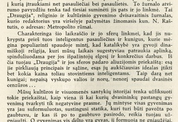 Dalykai išaiškinti: [J. Ambrazevičiaus polemika su „Draugijos“ žurnalu]