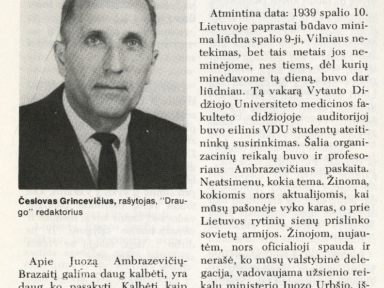 Juozas Ambrazevičius-Brazaitis: pora brūkšnių jo portretui: