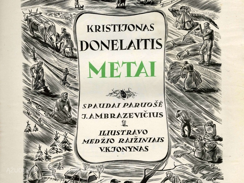 Metai / Kristijonas Donelaitis ; spaudai paruošė J. Ambrazevičius 