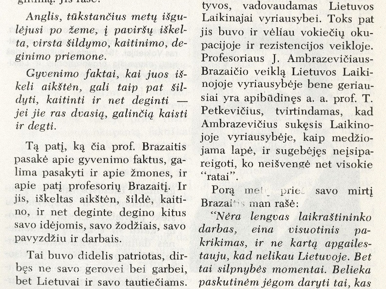 Juozas Brazaitis Laikinojoje Lietuvos vyriausybėje