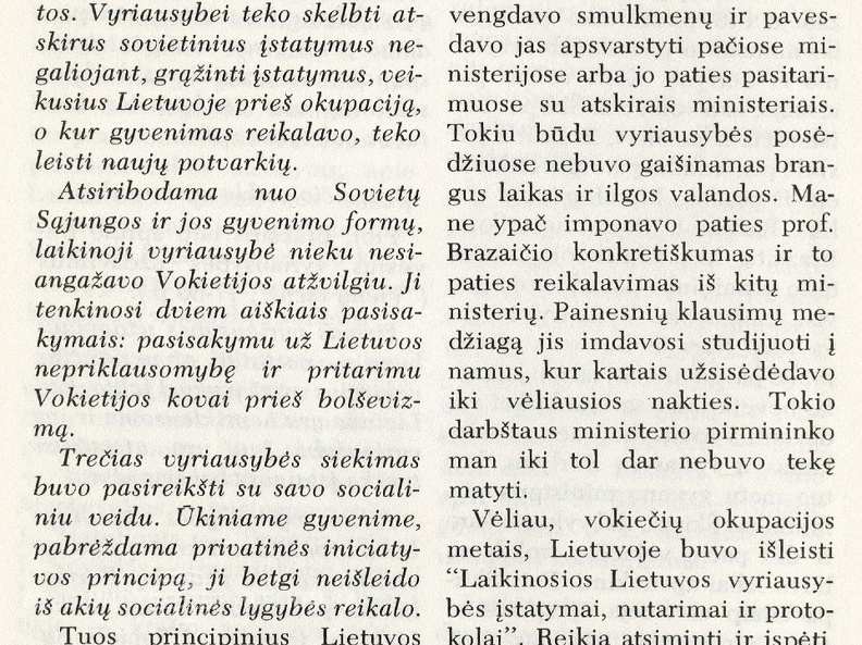 Juozas Brazaitis Laikinojoje Lietuvos vyriausybėje 