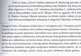 [J. Ambrazevičiaus 1943 05 29 laiško K. Baubos žmonai ištrauka