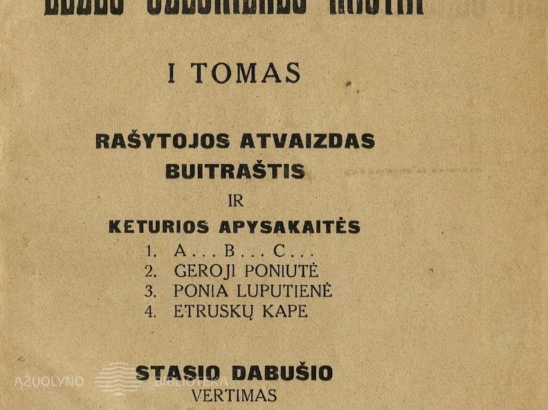 Raštai / Elzė Ožeškienė; vertimas St. Dabušio. 