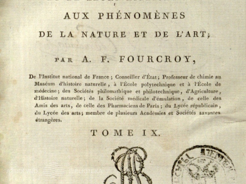 Systeme des connaissances chimiques