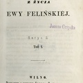 Pamiętniki z žycia Ewy Felinskiej / E. Felinska