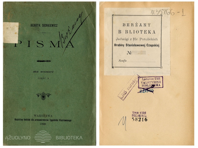 Pisma Henryka Sienkiewicza / H. Sienkiewicz. – Warszawa,