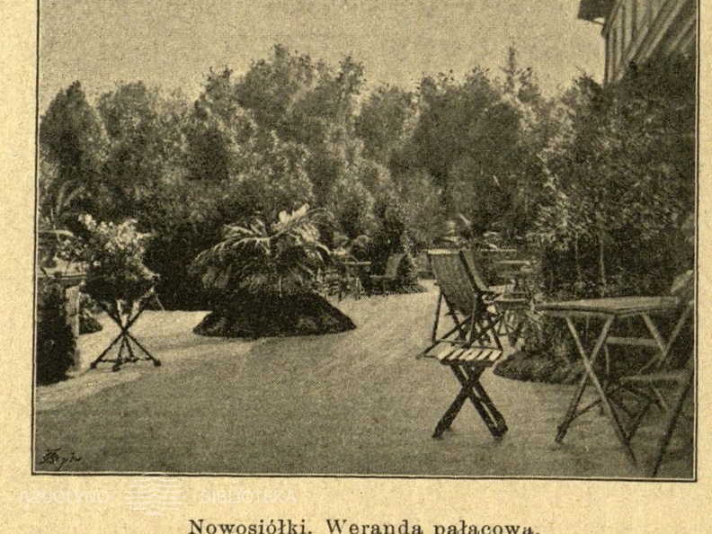 Nowosiolki. Weranda palacowa // Powiat Oszmianski: materjaly