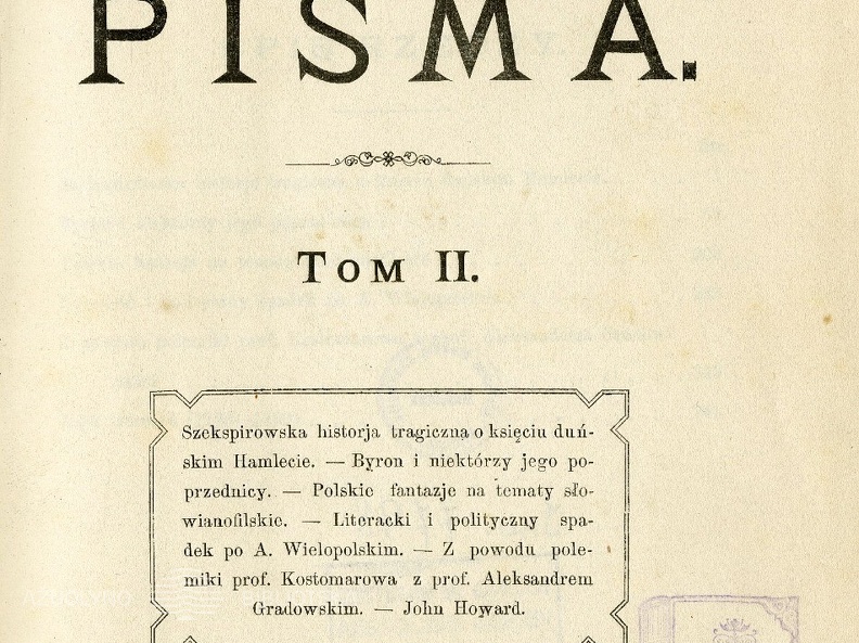 Pisma / Wlodzimierz Spasowicz. – Petersburg, 1892,