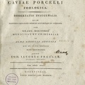 Monographia Caviae Porcelli zoologica: Dissertatio inauguralis
