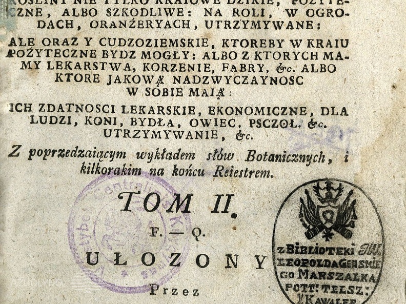 Dykcionarz roslinny... – Warszawa, 1808, t. 2