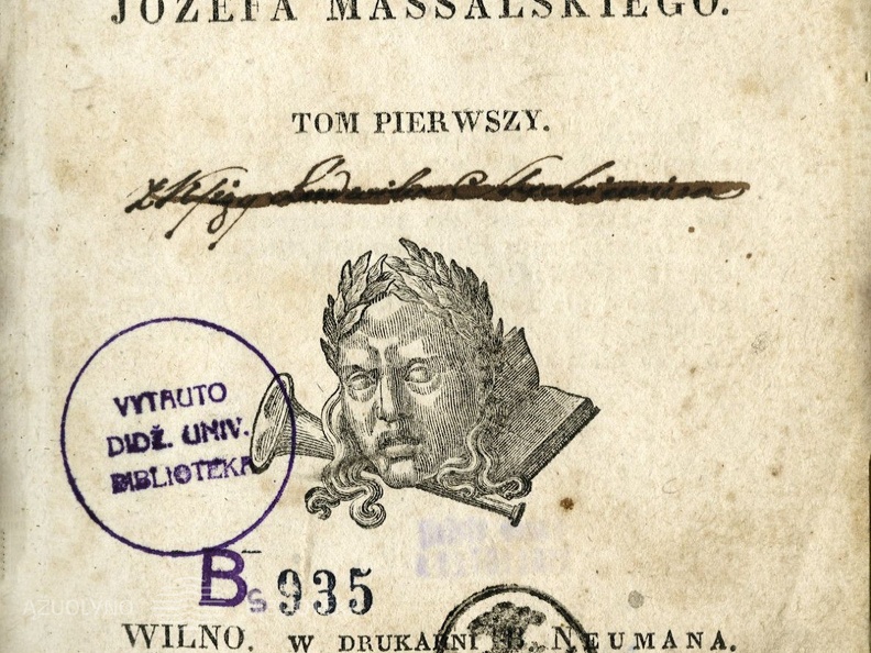 Poezye Jozefa Massalskiego / Jozef Massalski.