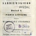 Poezye księdza Macieja Kazimierza Sarbiewskiego / Maciej Kazimierz Sarbiewski