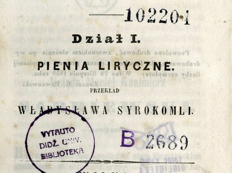 Poezye księdza Macieja Kazimierza Sarbiewskiego / Maciej Kazimierz Sarbiewski