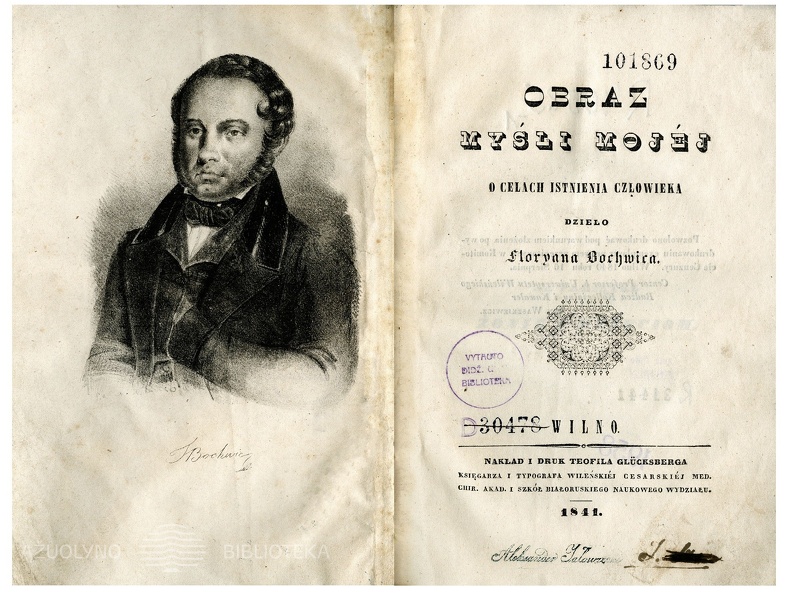 Obraz mysli mojej o celach istnienia czlowieka / Floryan Bochwic