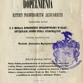 Dopelnienia historyi prawodawstw slowianskich...
